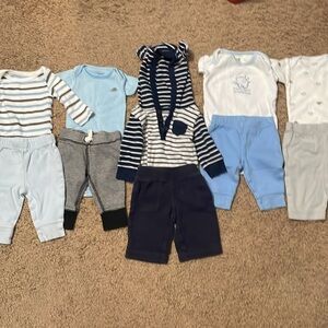 Newborn baby blue 14 pc lot.